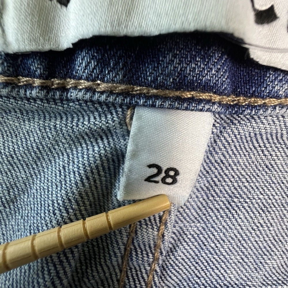 NWT PTCL Ethical Denim Mini Skirt 90's Y2K with Pockets Size 28 Med Wash - Picture 4 of 9